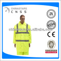 Hi-vis отражательный длинный плащ с застежкой-молнией